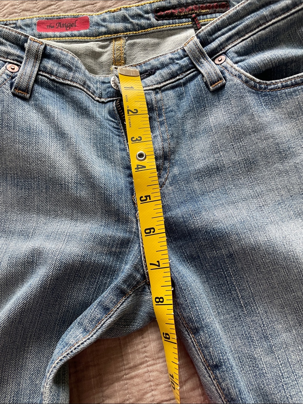 AG Adriano Goldschmied Light Blue Flare Jeans - Picture 6 of 9